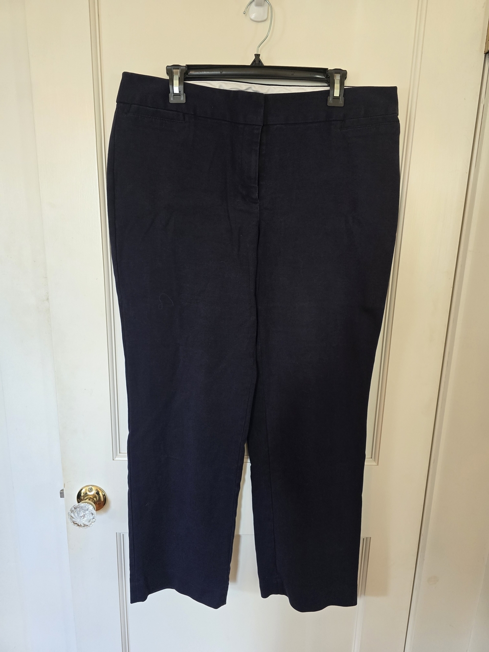 Liz Claiborne Classic Audra Black Straight-Leg Trousers 16
